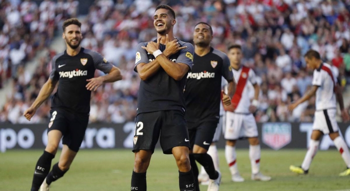 Andre Silva hattrick Rayo Vallecano - Sevilla