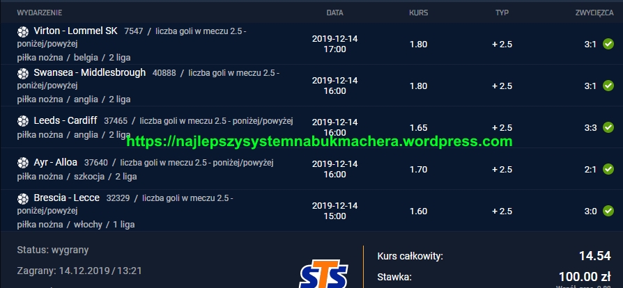 platny pakiet na 14.12.2019 trafny