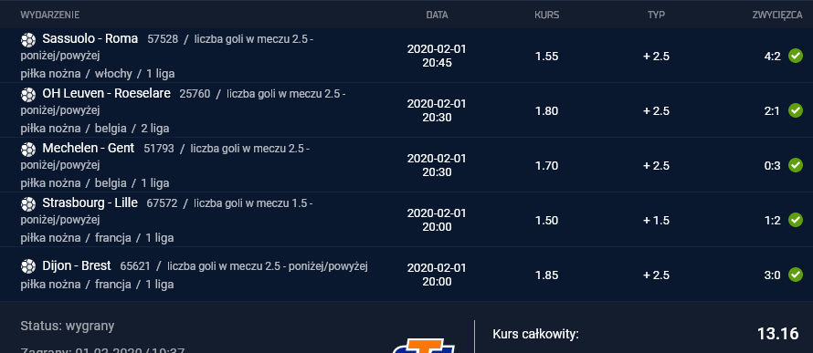 kupon sts 02.02.2020