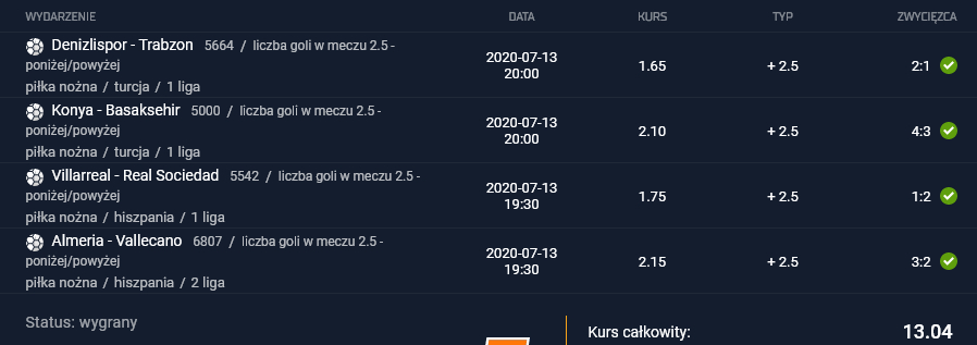 kupon sts 13.07.2020