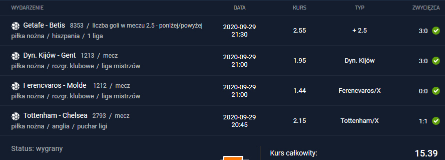 kupon sts 29.09.2020