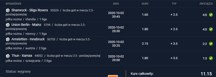 kupon sts 02.10.2020