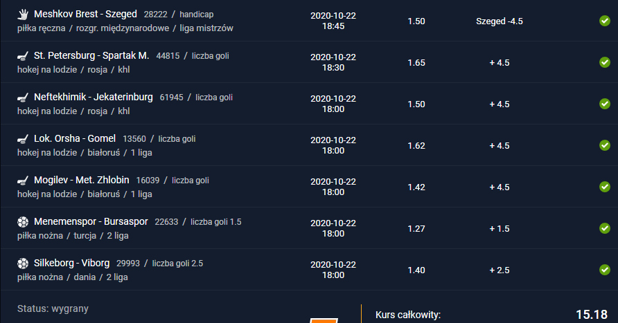 kupon sts 22.10.2020