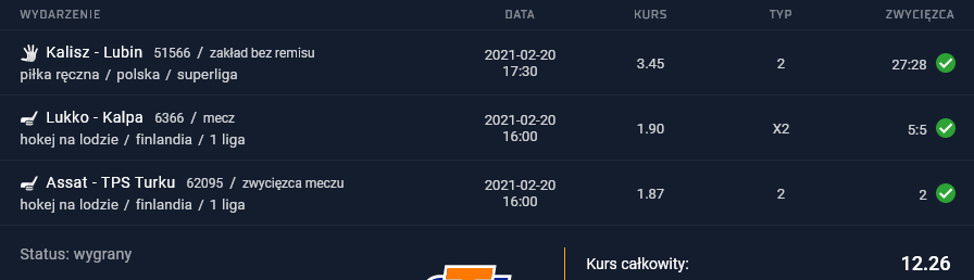 kupon sts 20.02.2021