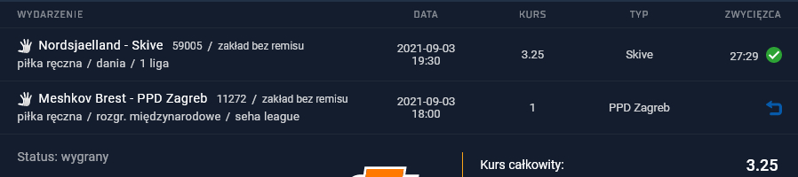 kupon sts 03.09.2021