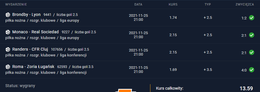 kupon sts 25.11.2021