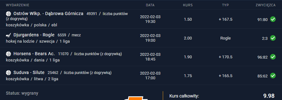 kupon ako 9.98 sts typy bukmacherskie