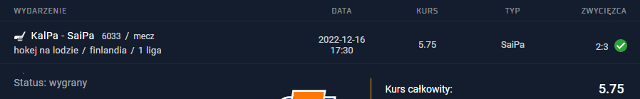 16.12.2022 vip typ premium typ dzienny