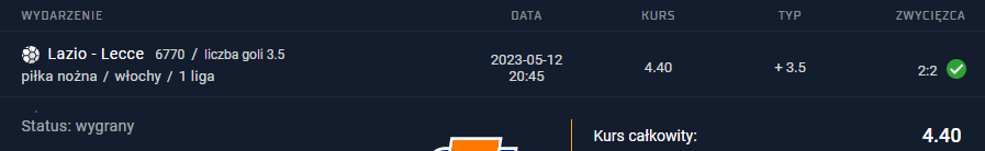 VIP Typ Premium - 12.05.2023 (Typ dzienny)