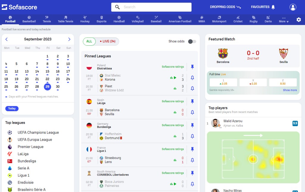 sofascore - wyniki na żywo