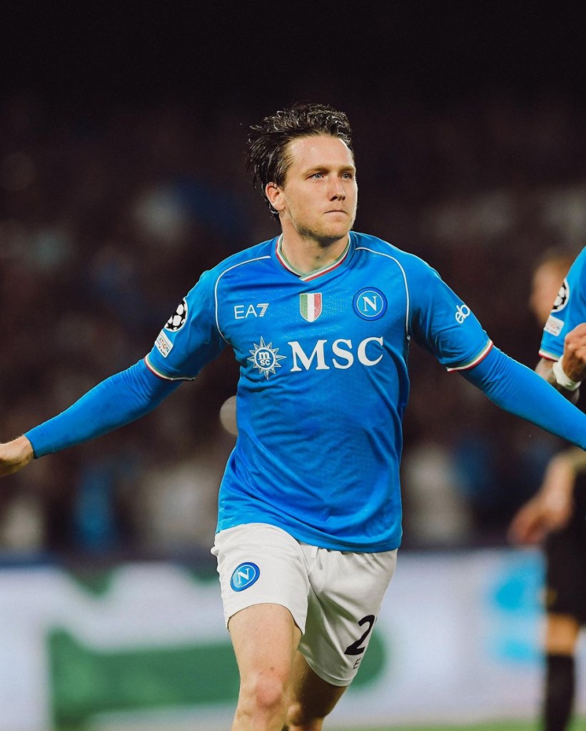 Piotr Zieliński strzelec gola dla Napoli w meczu z Real Madryt