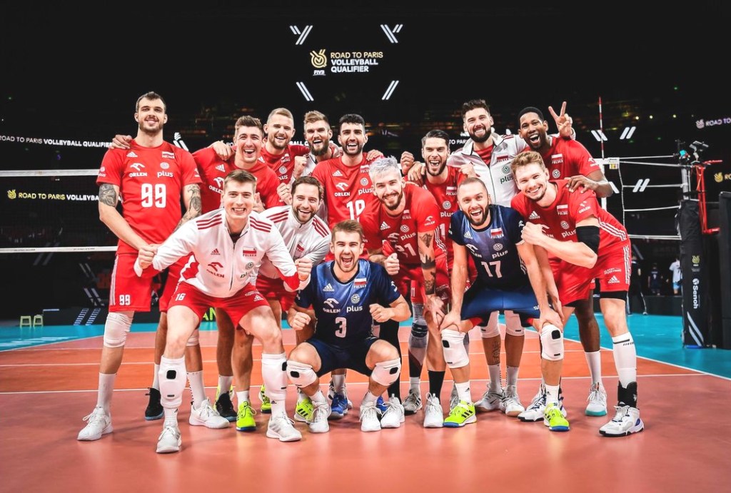 Polska reprezentacja siatkarska podczas turnieju