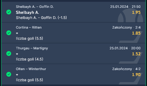 25.01.2024 kupon ako 10.42 bukmacher sts