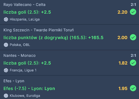 gotowe kupony bukmacherskie sts ako 15.62