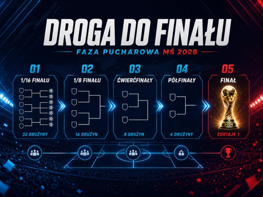 Faza pucharowa MŚ 2026 - droga do finału.