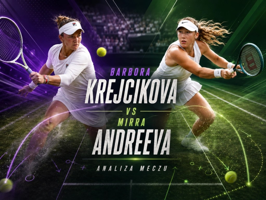Analiza meczu Krejcikova - Andreeva na kortach trawiastych Wimbledonu 2026 z taktyką, formą i przewidywaniami.