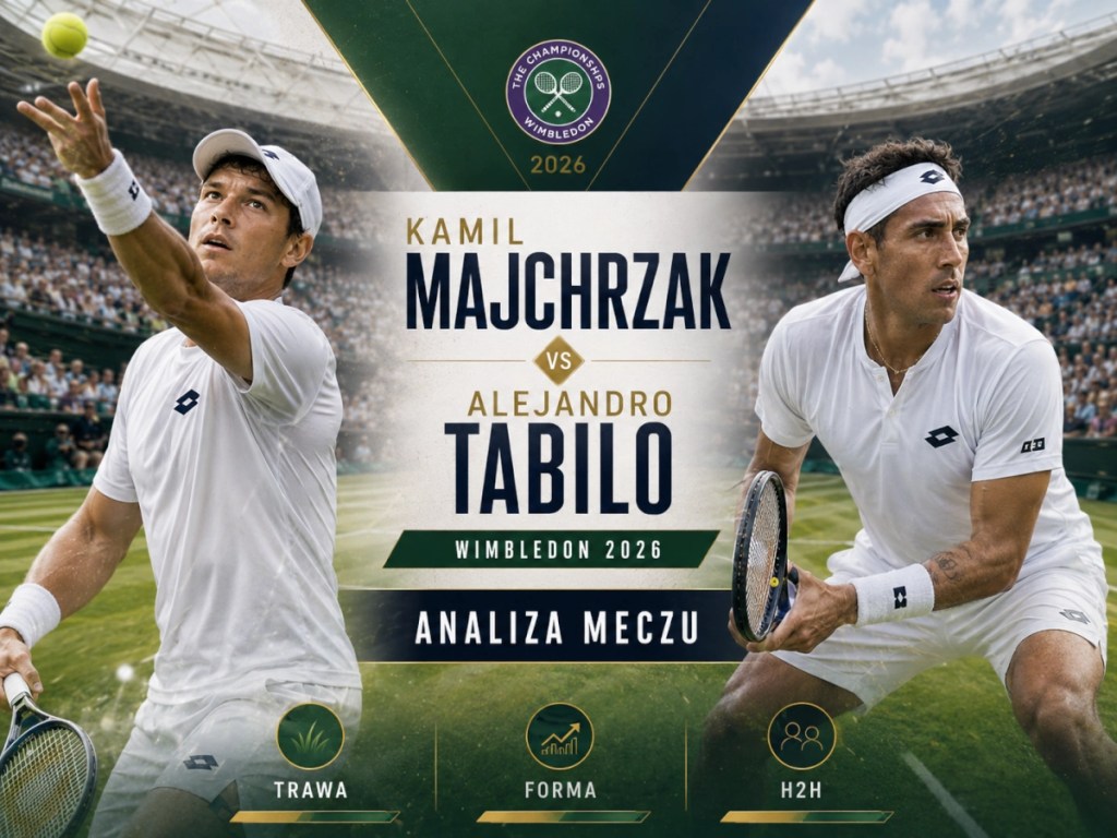 Majchrzak Tabilo analiza meczu Wimbledon 2026 forma zawodników korty trawiaste H2H i zapowiedź spotkania.