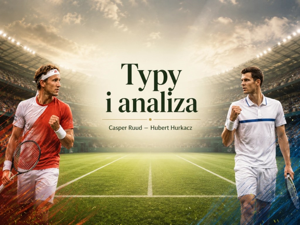 Typy i analiza meczu Casper Ruud – Hubert Hurkacz na Wimbledon 2026, kort trawiasty i zapowiedź bukmacherska.