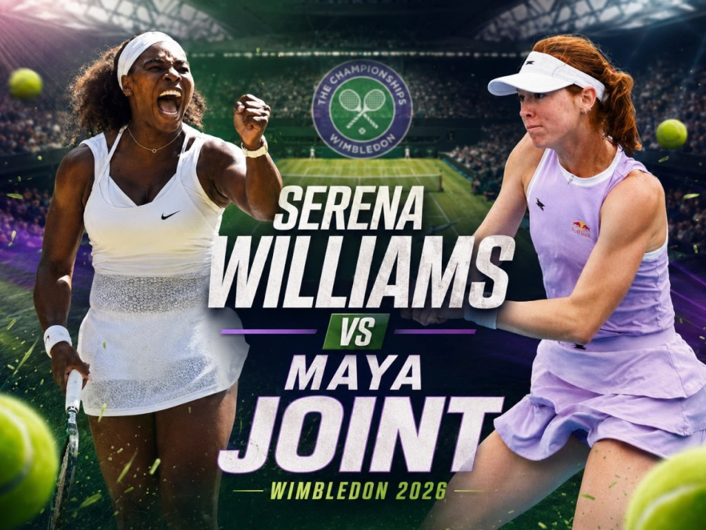 Serena Williams - Maya Joint typy bukmacherskie Wimbledon 2026, analiza meczu pierwszej rundy na kortach trawiastych