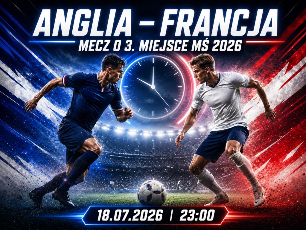 Anglia Francja o której mecz o 3. miejsce MŚ 2026 - 18 lipca o 23:00