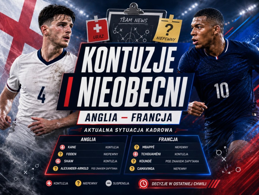 Kontuzje przed Anglia Francja oraz nieobecni zawodnicy przed meczem o 3. miejsce MŚ 2026