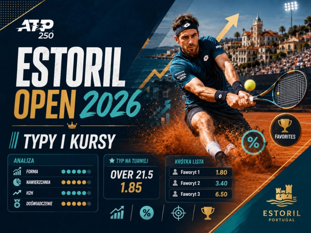 Estoril Open 2026 typy bukmacherskie i kursy na zwycięzcę turnieju tenisowego