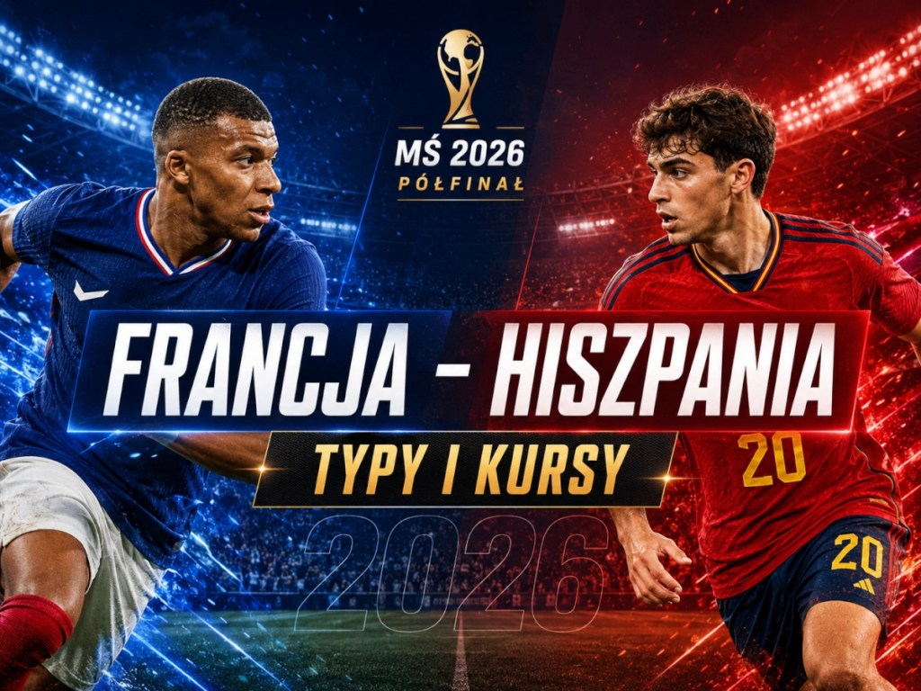 Francja - Hiszpania typy bukmacherskie i kursy na półfinał MŚ 2026