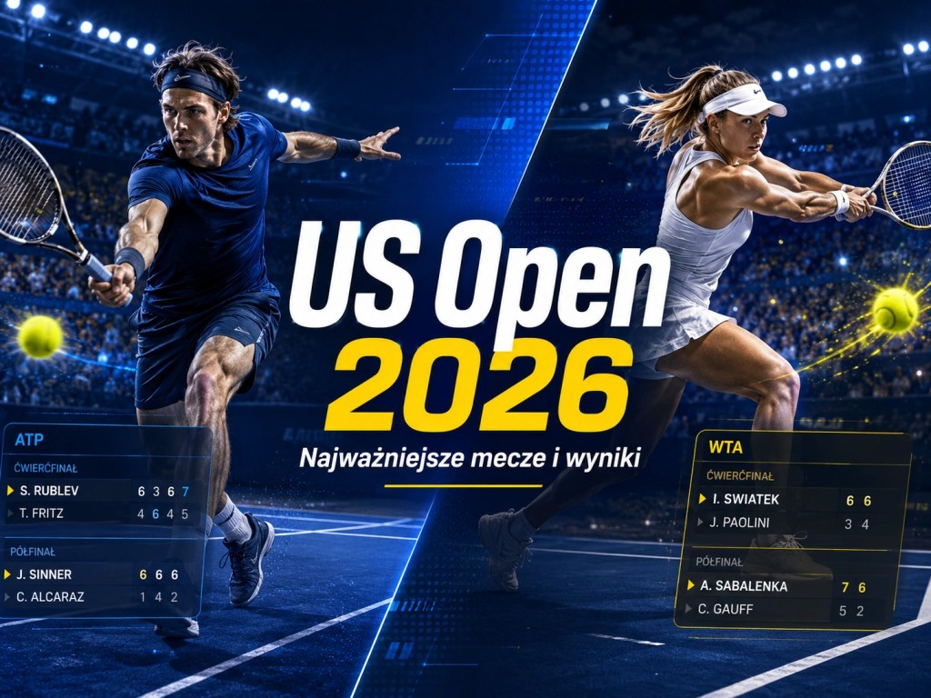 US Open 2026 mecze i wyniki ATP WTA – najważniejsze spotkania turnieju tenisowego
