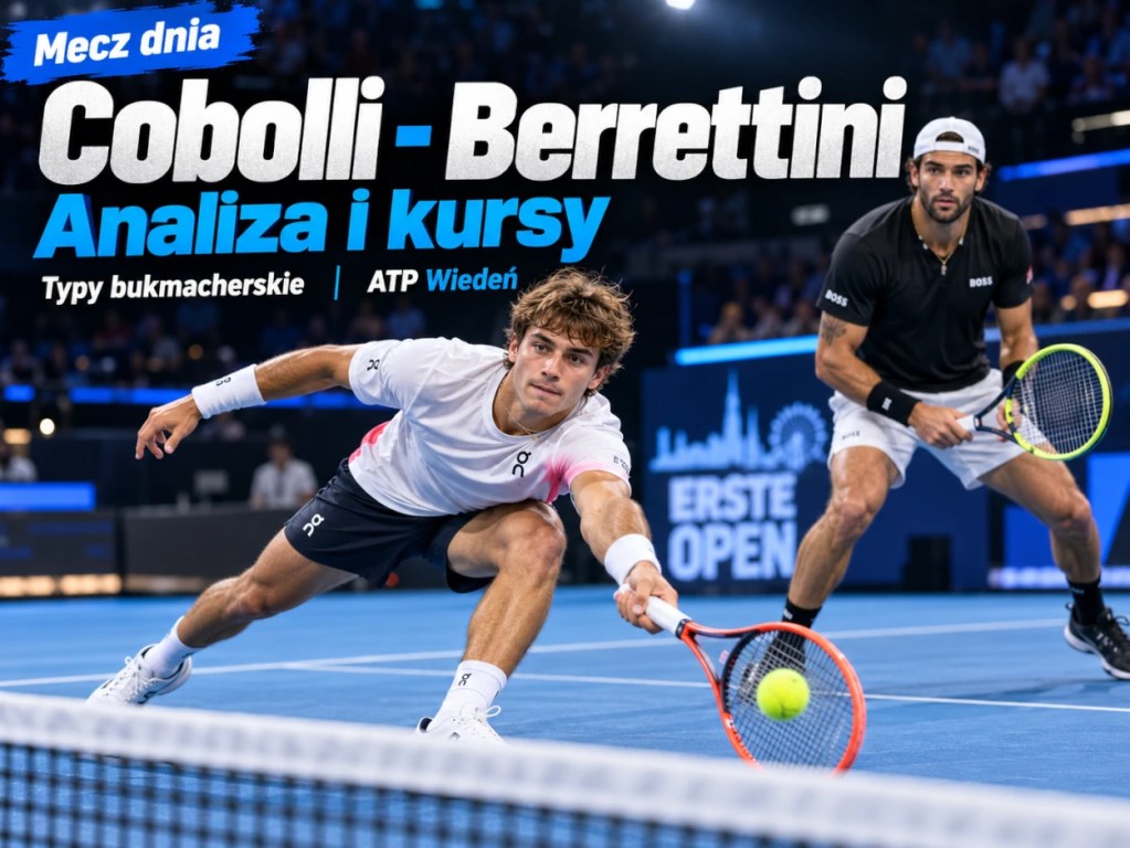 Flavio Cobolli kontra Matteo Berrettini - zapowiedź meczu ATP Wiedeń 29.10.2026, typy tenisowe, kursy i analiza bukmacherska.