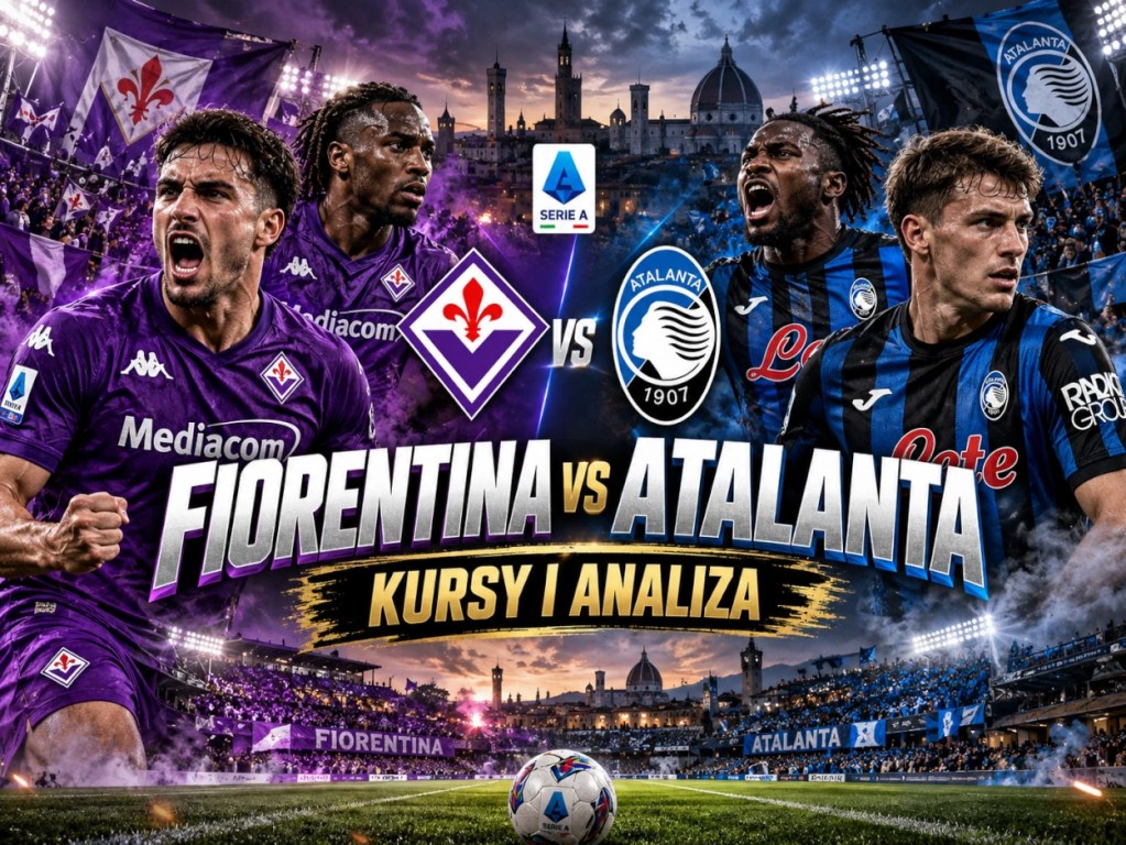 Fiorentina - Atalanta kursy bukmacherskie i analiza meczu Serie A. Zawodnicy obu zespołów oraz herby klubowe.