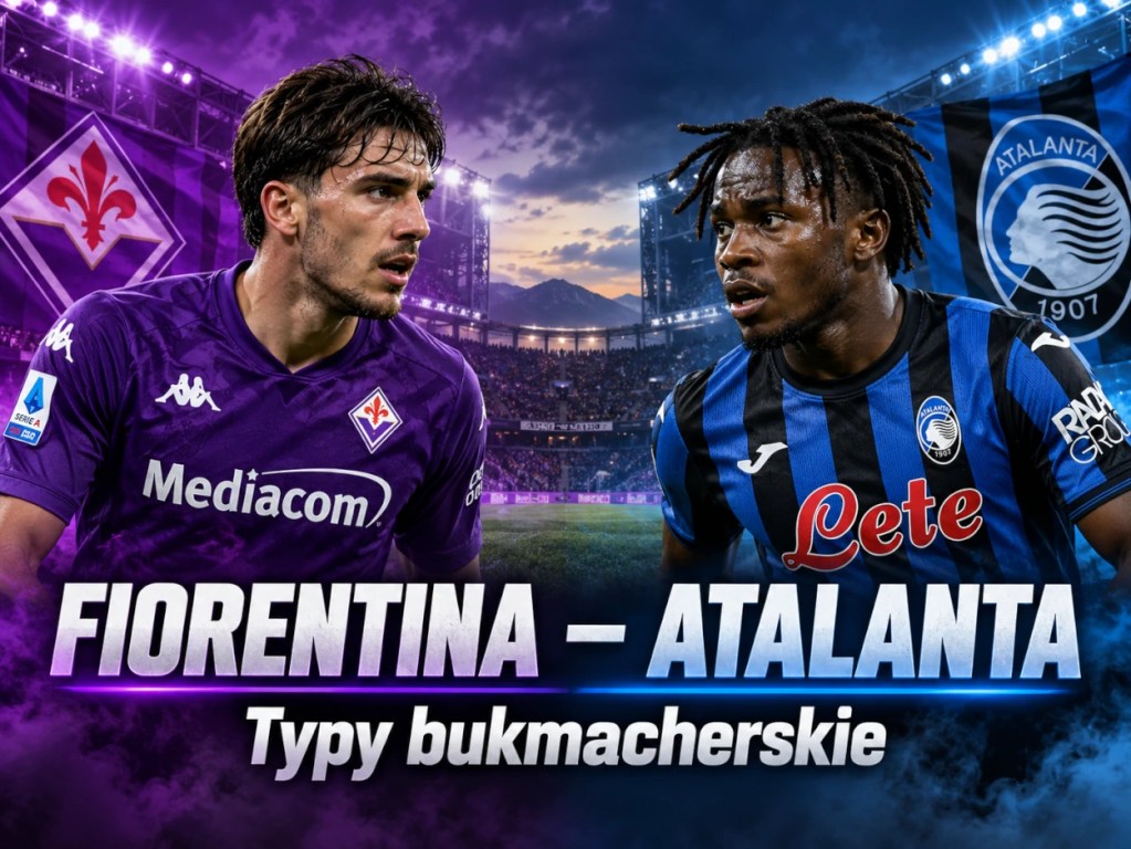 Fiorentina – Atalanta typy bukmacherskie na 29.10.2026. Piłkarze obu drużyn na tle stadionu Serie A.