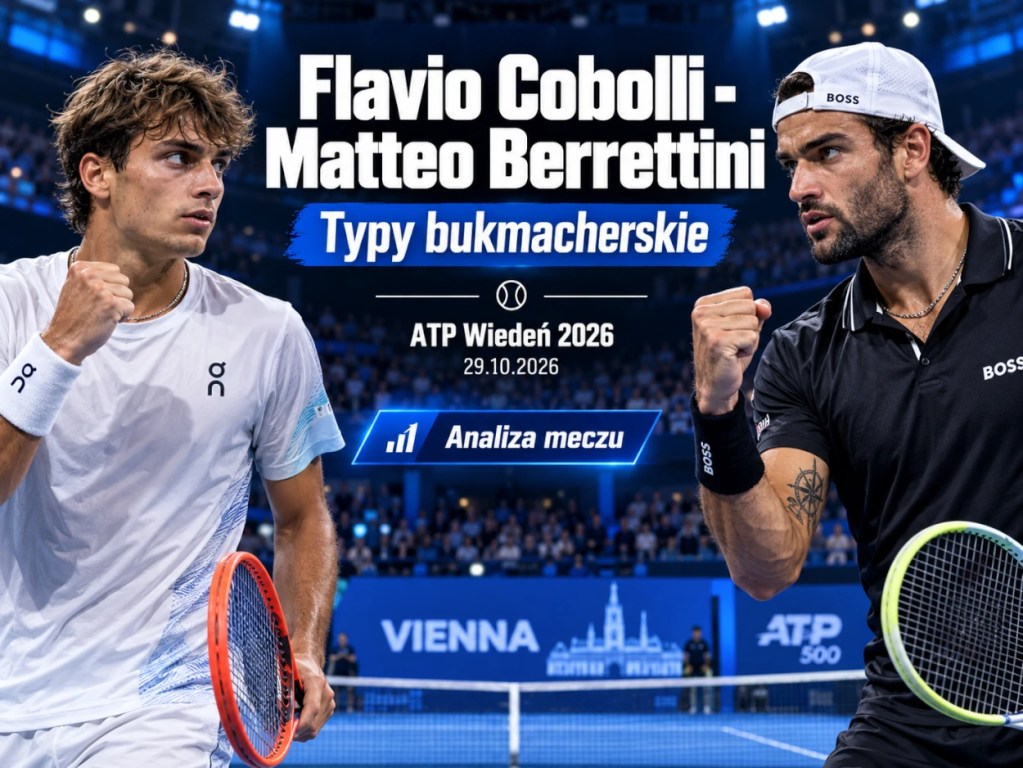 Flavio Cobolli - Matteo Berrettini typy bukmacherskie na ATP Wiedeń 2026, zapowiedź meczu, analiza i kursy na 29.10.2026.