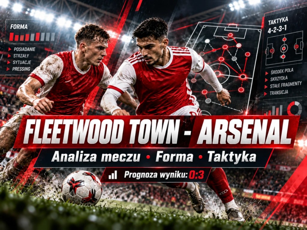 Fleetwood Town – Arsenal: analiza formy drużyn, ustawienia taktycznego i prognoza wyniku 0:3 w Carabao Cup.