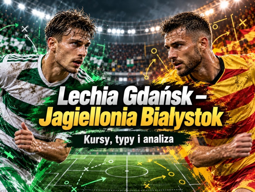 Lechia Gdańsk – Jagiellonia Białystok, analiza taktyczna i typy bukmacherskie na Puchar Polski 2026, piłkarze oraz schemat boiska.