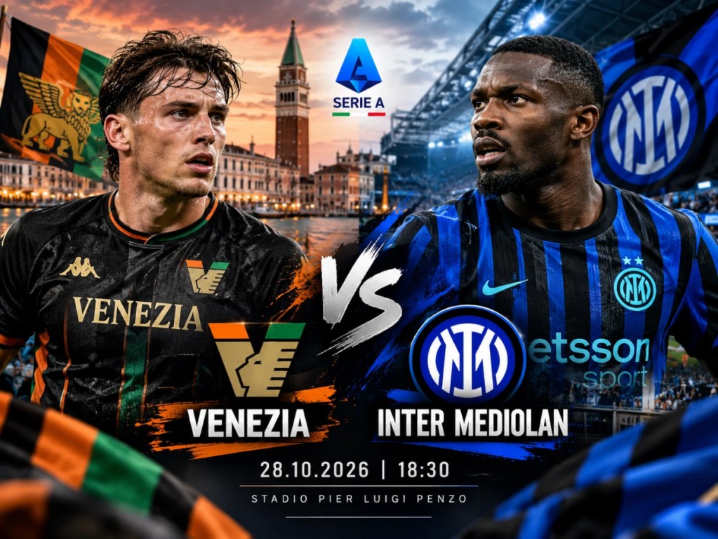 Venezia – Inter Mediolan typy bukmacherskie na 28.10.2026. Piłkarze obu zespołów przed meczem 9. kolejki Serie A.